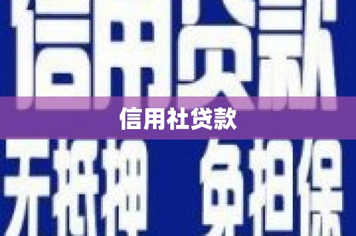 咸安信用社贷款
