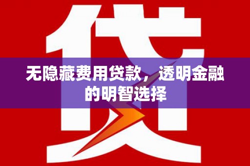 咸安无隐藏费用贷款，透明金融的明智选择