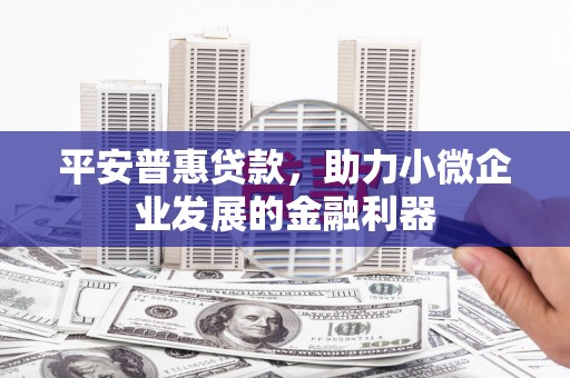 咸安平安普惠贷款，助力小微企业发展的金融利器